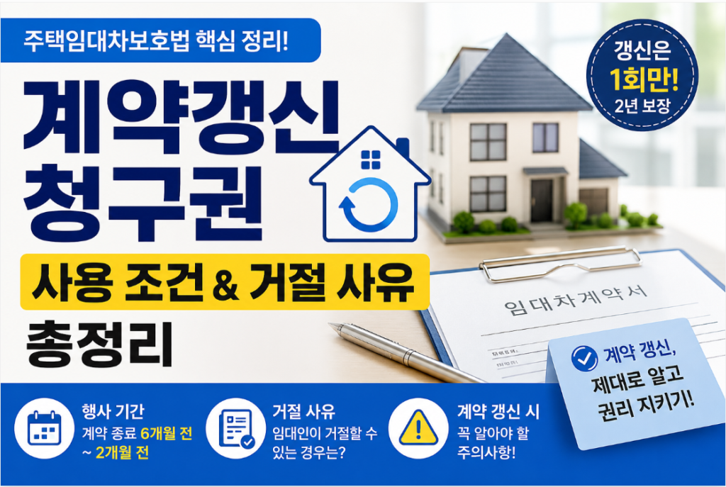 계약갱신청구권
사용 조건 & 거절 사유 총정리