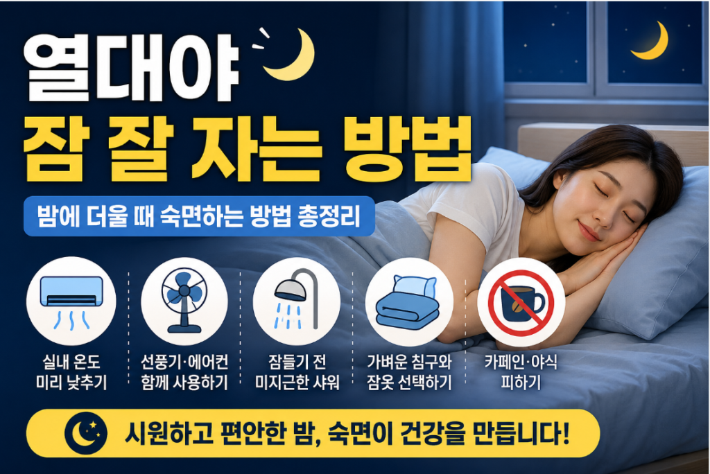 열대야
잠 잘 자는 방법