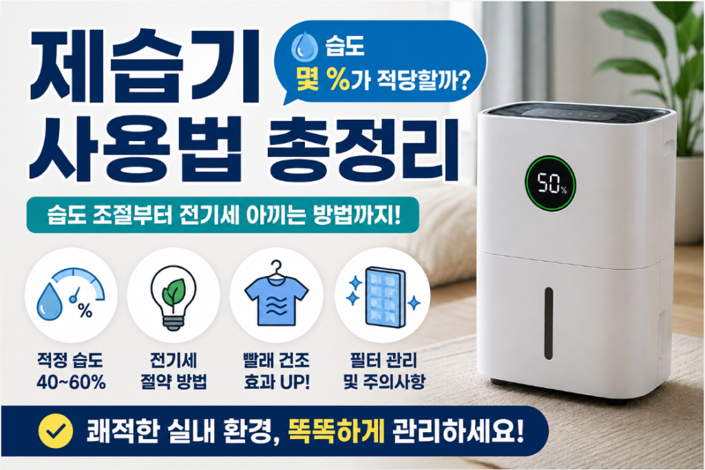 제습기
사용법 총정리