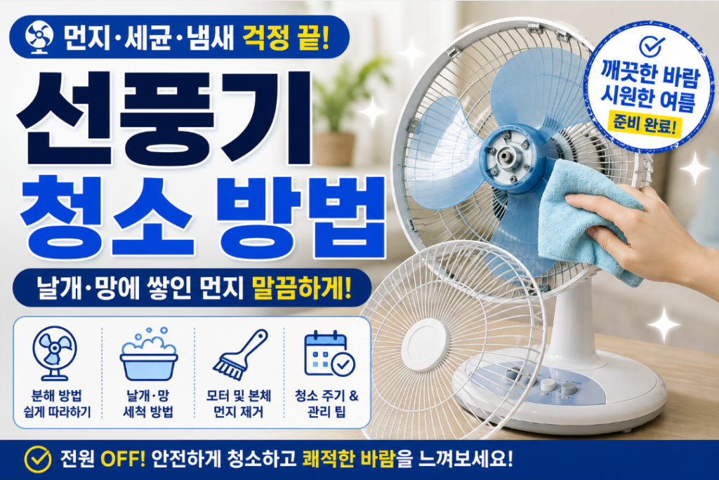 선풍기
청소 방법
