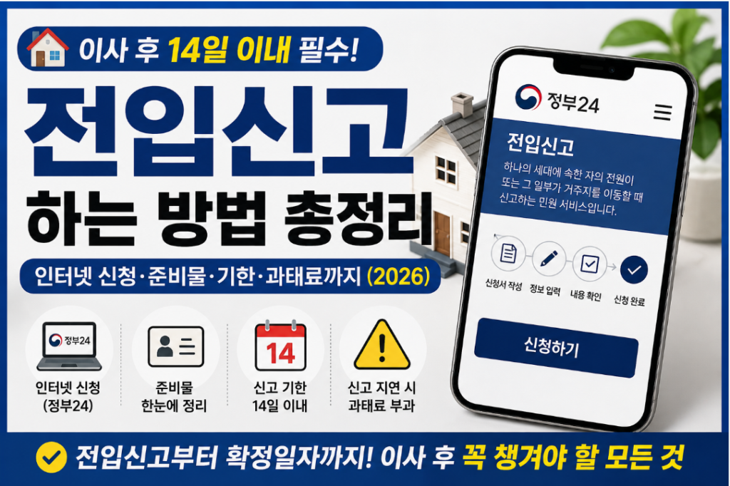 전입신고
하는 방법 총정리